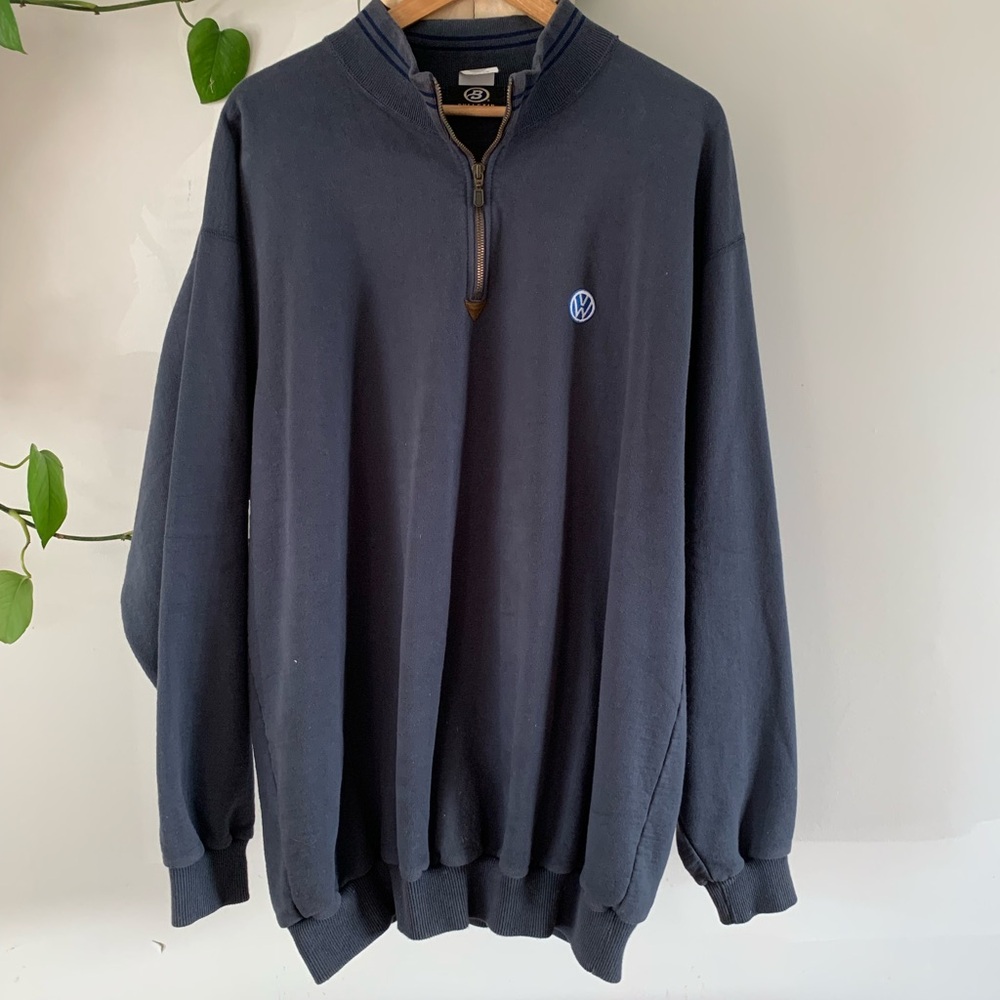 Vintage Volkswagen Quarter Zip Sweater
